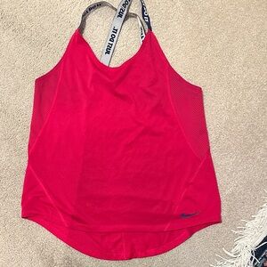 Nike pink Sports Tank with Logo Straps